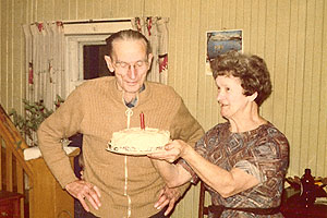 GLADYS and Ambrose Gannon. Catholine's parents at the family farm in the mid-seventies.