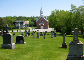 THE CHURCH at St. Martin’s parish in Martindale which was built by the Irish famine survivors when they settled this area of the Gatineau Valley in Quebec.