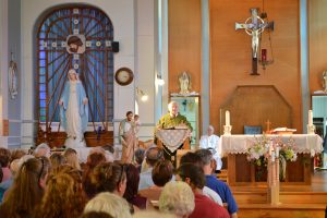 FR. LARRY McCormick of St. Patrick’s Basilica in Ottawa graciously agreed to say the Mass and perform the dedication of plaques in the cemetery when Father Lomer Rooney was unable to attend due to health issues.