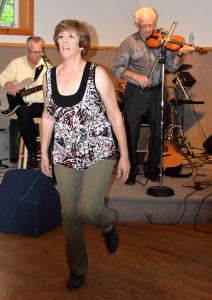 JANET EGAN gave a wonderful display of Gatineau Valley stepdancing at the Brennan’s Hill Inn.